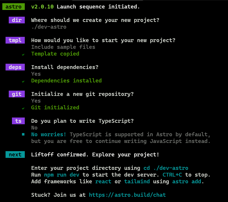 astro cli