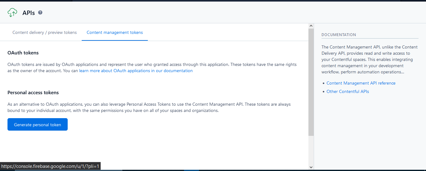 management token