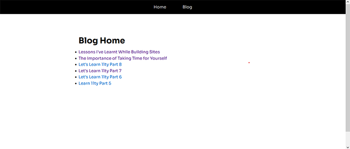 blog home