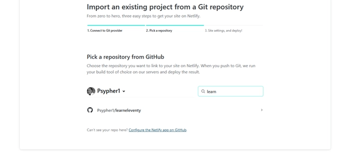 connect repo