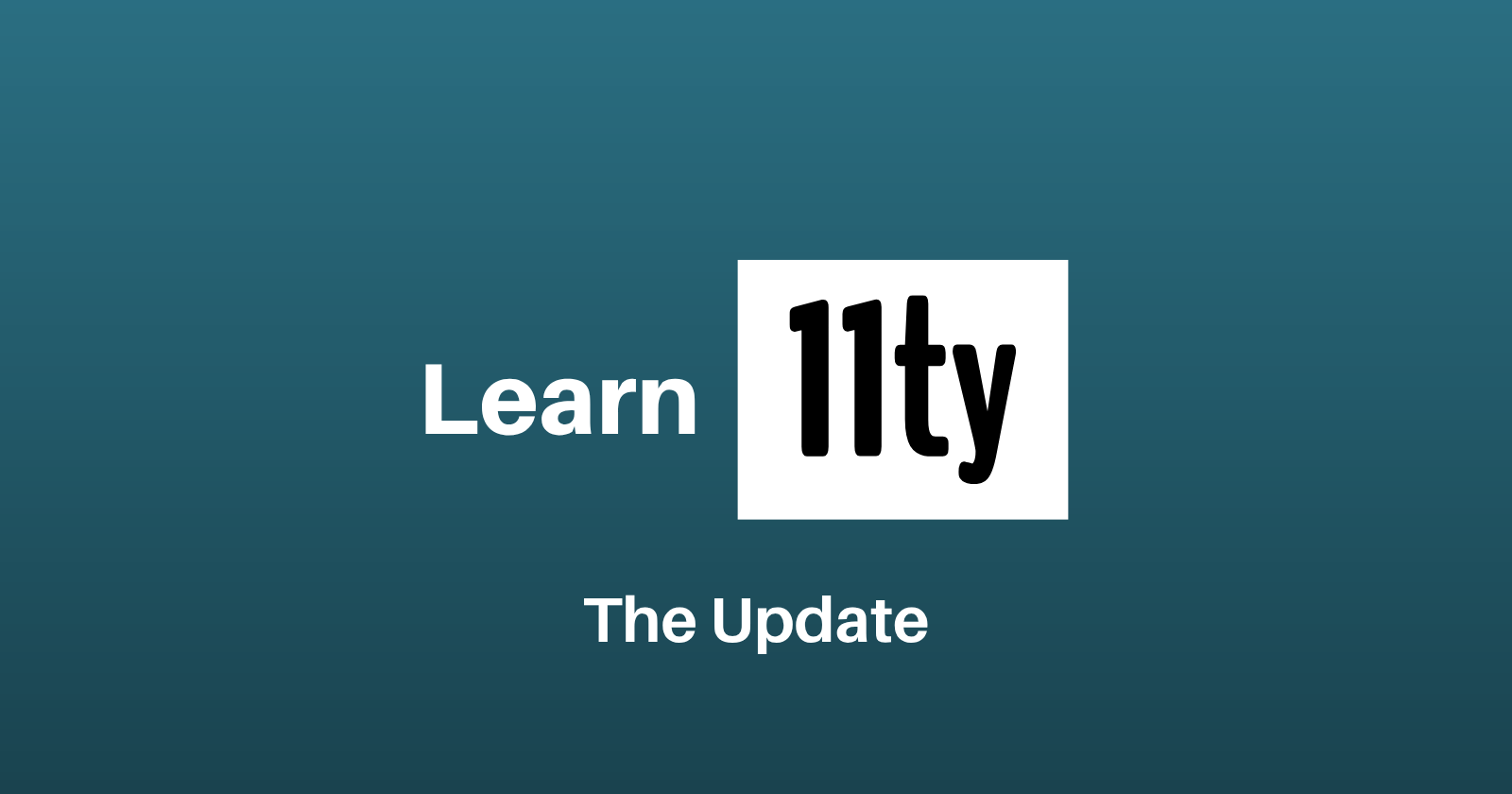 Learn Eleventy Update